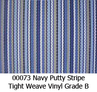 Vinyl fabric 00073 navy putty stripe