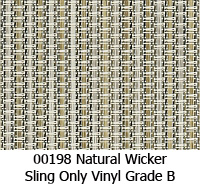 Sling fabric 00198 natural wicker
