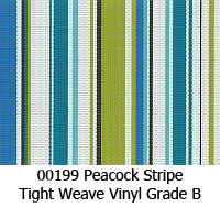 Vinyl fabric 00199 peacock stripe
