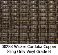 Sling fabric 00288 wicker cordoba copper