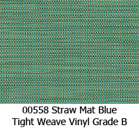 Vinyl fabric 00558 straw mat blue