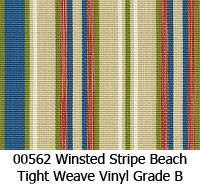 Vinyl fabric 00562 winsted stripe beach