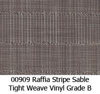 Vinyl fabric 00909 raffia stripe sable