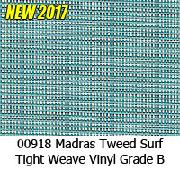 Vinyl fabric 00918 madras tweed surf