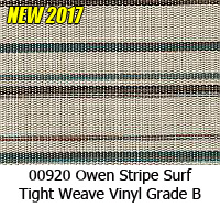 Vinyl fabric 00920 owen stripe surf