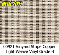 Vinyl fabric 00921 vinyard stripe copper