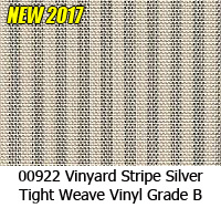 Vinyl fabric 00922 vinyard stripe silver