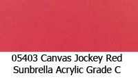 Sunbrella fabric 05403 canvas jockey red