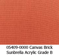 Sunbrella fabric 05409 canvas brick