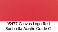 Sunbrella fabric 05477 canvas logo red