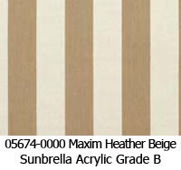 Sunbrella fabric 05674 maxim heather beige