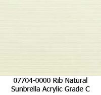 Sunbrella fabric 07704 rib natural