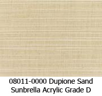 Sunbrella fabric 08011 dupione sand