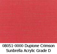 Sunbrella fabric 08051 dupione crimson