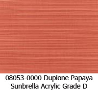 Sunbrella fabric 08053 dupione papaya