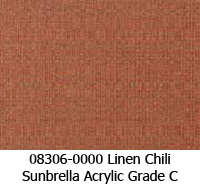 Sunbrella fabric 08306 linen chili