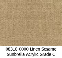 Sunbrella fabric 08318 linen sesame
