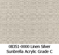 Sunbrella fabric 08351 linen silver