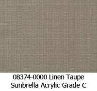 Sunbrella fabric 08374 linen taupe