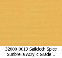 Sunbrella fabric 32000-0019 sailcloth spice