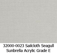 Sunbrella fabric 32000-0023 sailcloth seagull