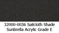 Sunbrella fabric 32000-0036 sailcloth shade