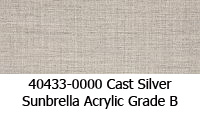 Sunbrella fabric 40433 cast silver