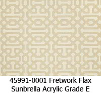 Sunbrella fabric 45991-0001 fretwork flax