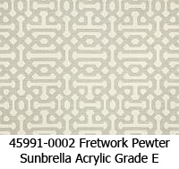 Sunbrella fabric 45991-0002 fretwork pewter