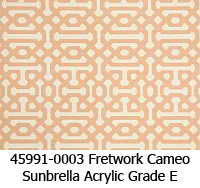 Sunbrella fabric 45991-0003 fretwork cameo