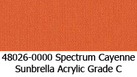 Sunbrella fabric 48026 spectrum cayenne