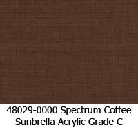 Sunbrella fabric 48029 spectrum coffee