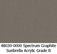 Sunbrella fabric 48030 spectrum graphite
