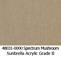 Sunbrella fabric 48031 spectrum mushroom