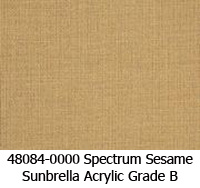 Sunbrella fabric 48084 spectrum sesame
