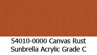 Sunbrella fabric 54010 canvas rust