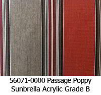 Sunbrella fabric 56071 passage poppy