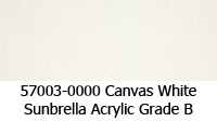 Sunbrella fabric 57003 canvas white