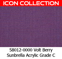 Sunbrella fabric 58012 volt berry