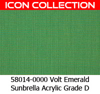 Sunbrella fabric 58014 volt emerald