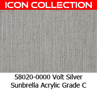 Sunbrella fabric 58020 volt silver
