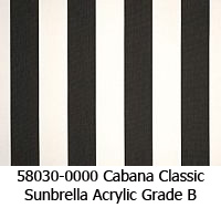 Sunbrella fabric 58030 cabana classic