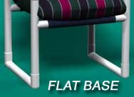 Modern chair flat base