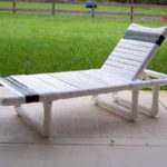PVC strap child's chaise lounge chair