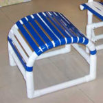 PVC strap ottoman footstool