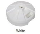 white plastic umbrella base