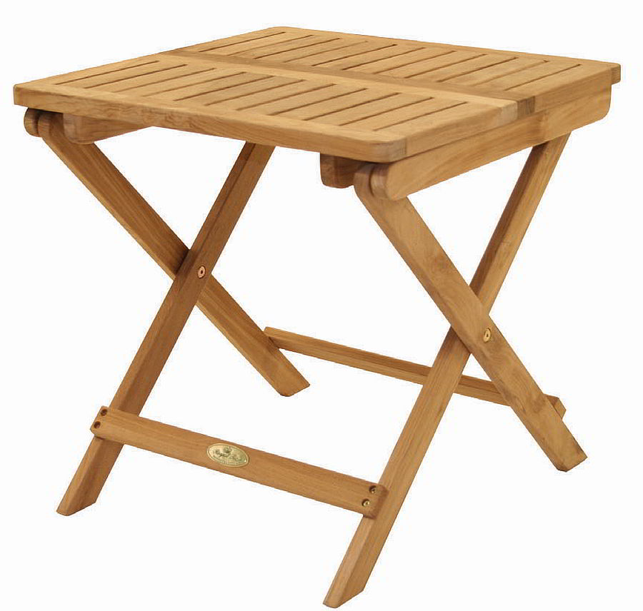 Teak folding picnic table