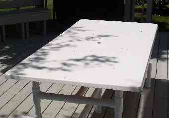 Pvc discount garden table