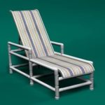 Sling chaise lounge chair