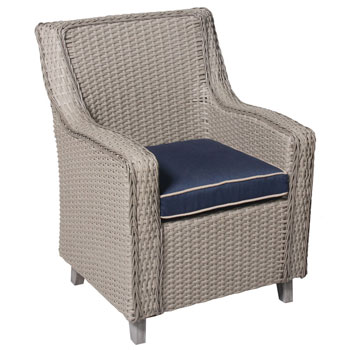 Haven Wicker Arm Dining Chair
